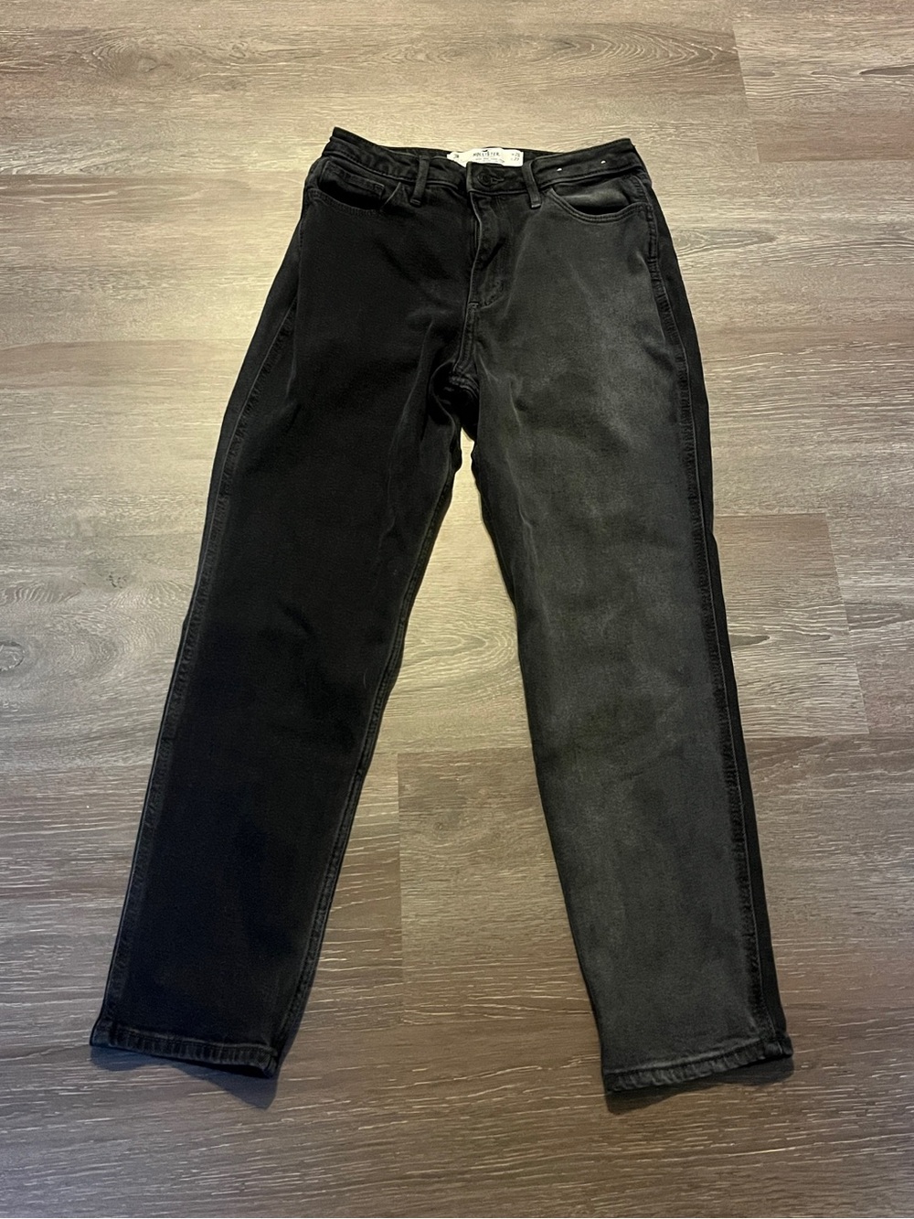 Hollister Two-Tone Black/Charcoal curvey high rise  Jeans size 3 vintage stretch